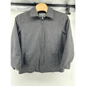 Steve & Barry's Men's XL‎ Gray Full Zip Lined Wool Blend Jacket